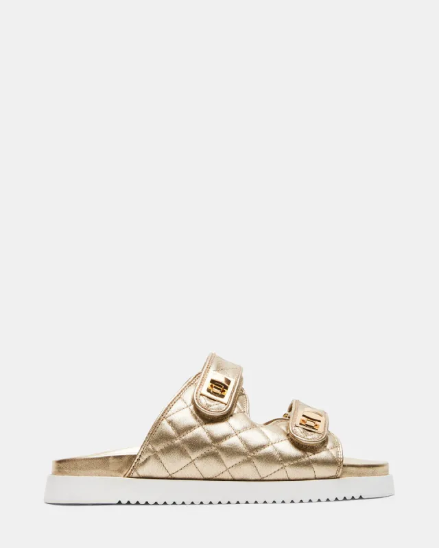 SCHMONA GOLD LEATHER sold by Steve Madden