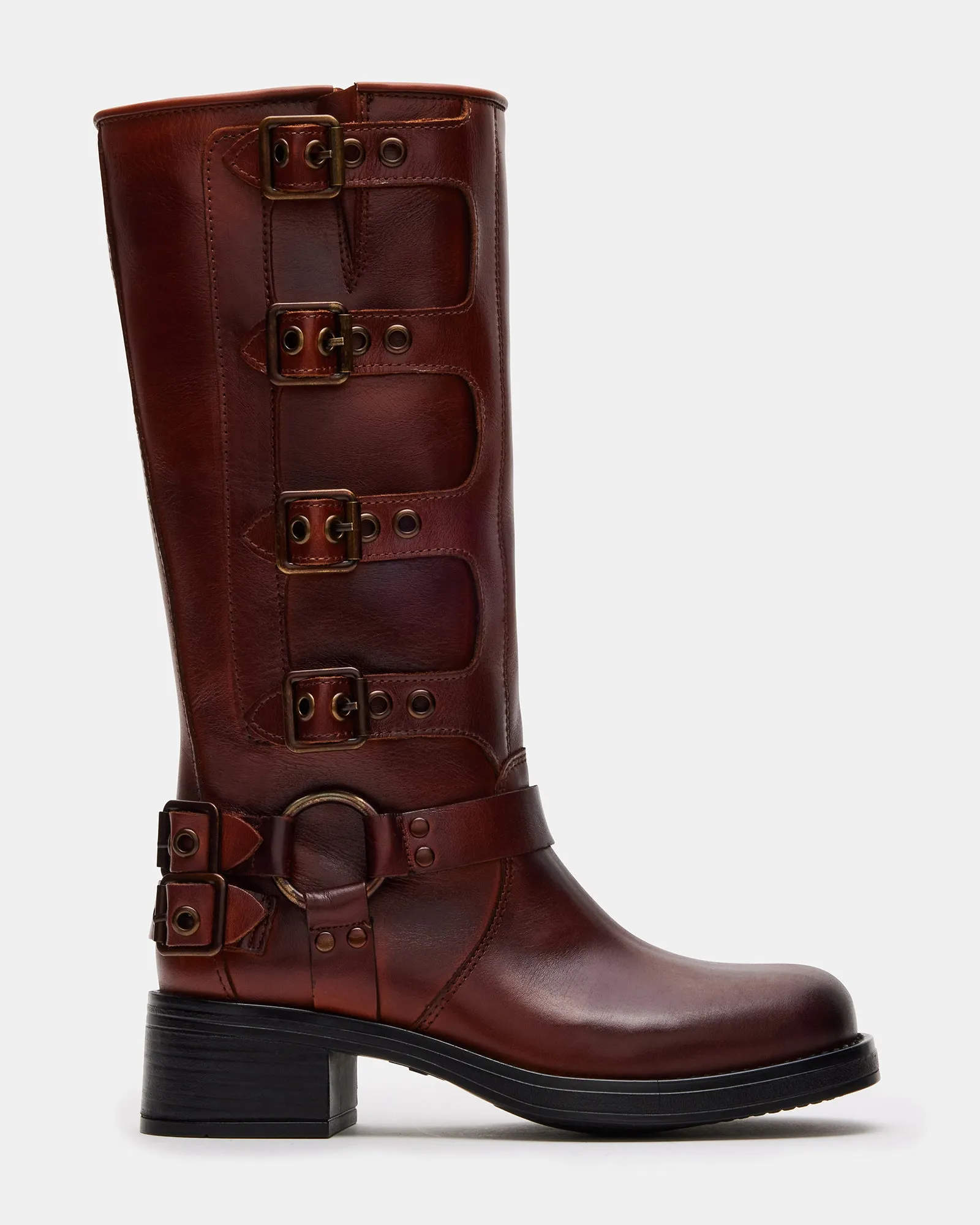 ROCKY COGNAC LEATHER sold by Steve Madden