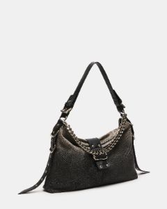 Steve Madden【センスUP】ALYSSA バッグ Steve Madden Alyssa Large Chain Slouchy Buckled Hobo Bag