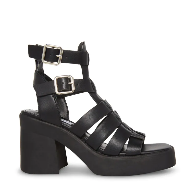 KIONA BLACK LEATHER sold by Steve Madden