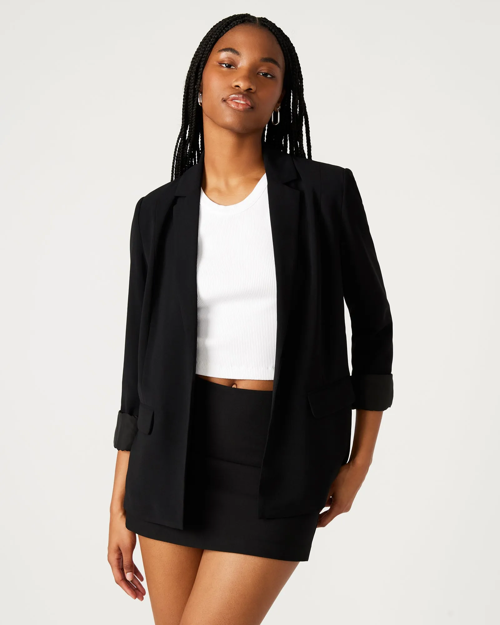 PAYTON BLAZER BLACK sold by Steve Madden