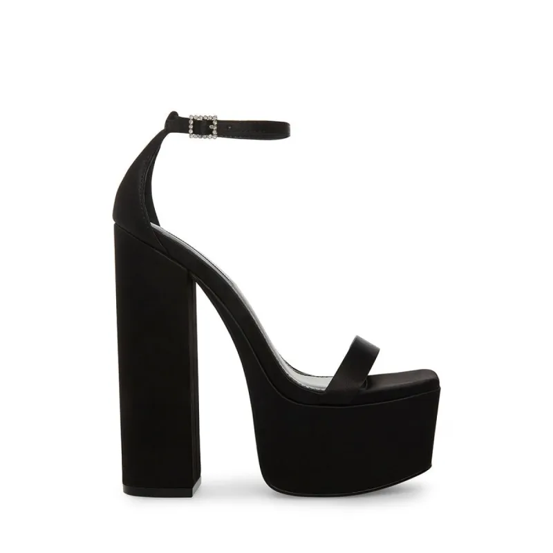 AMORI BLACK SATIN sold by Steve Madden