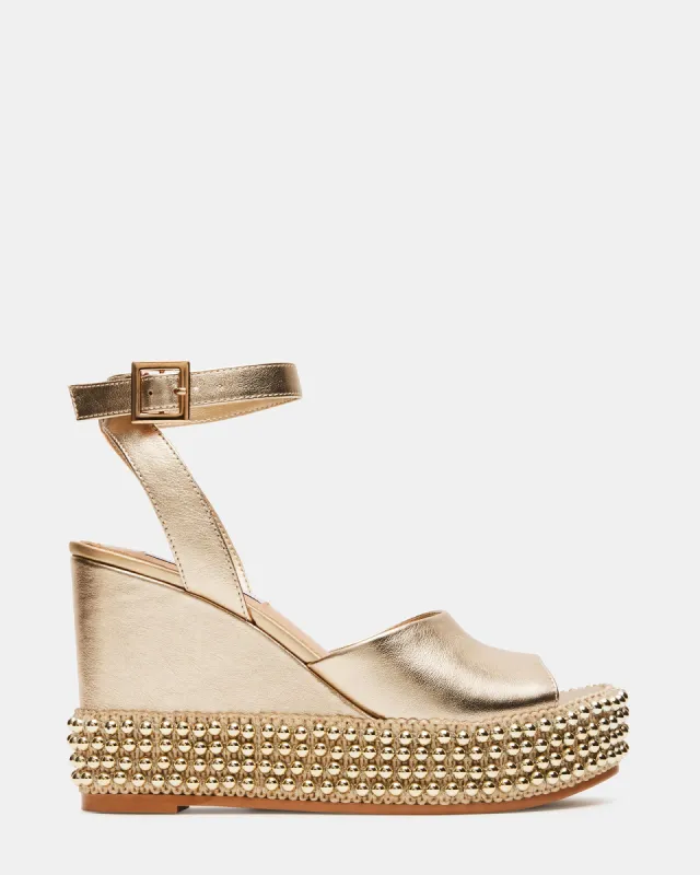 MARYSSA GOLD LEATHER sold by Steve Madden