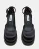 CHARLIZE BLACK SATIN - SM REBOOTED sold by Steve Madden