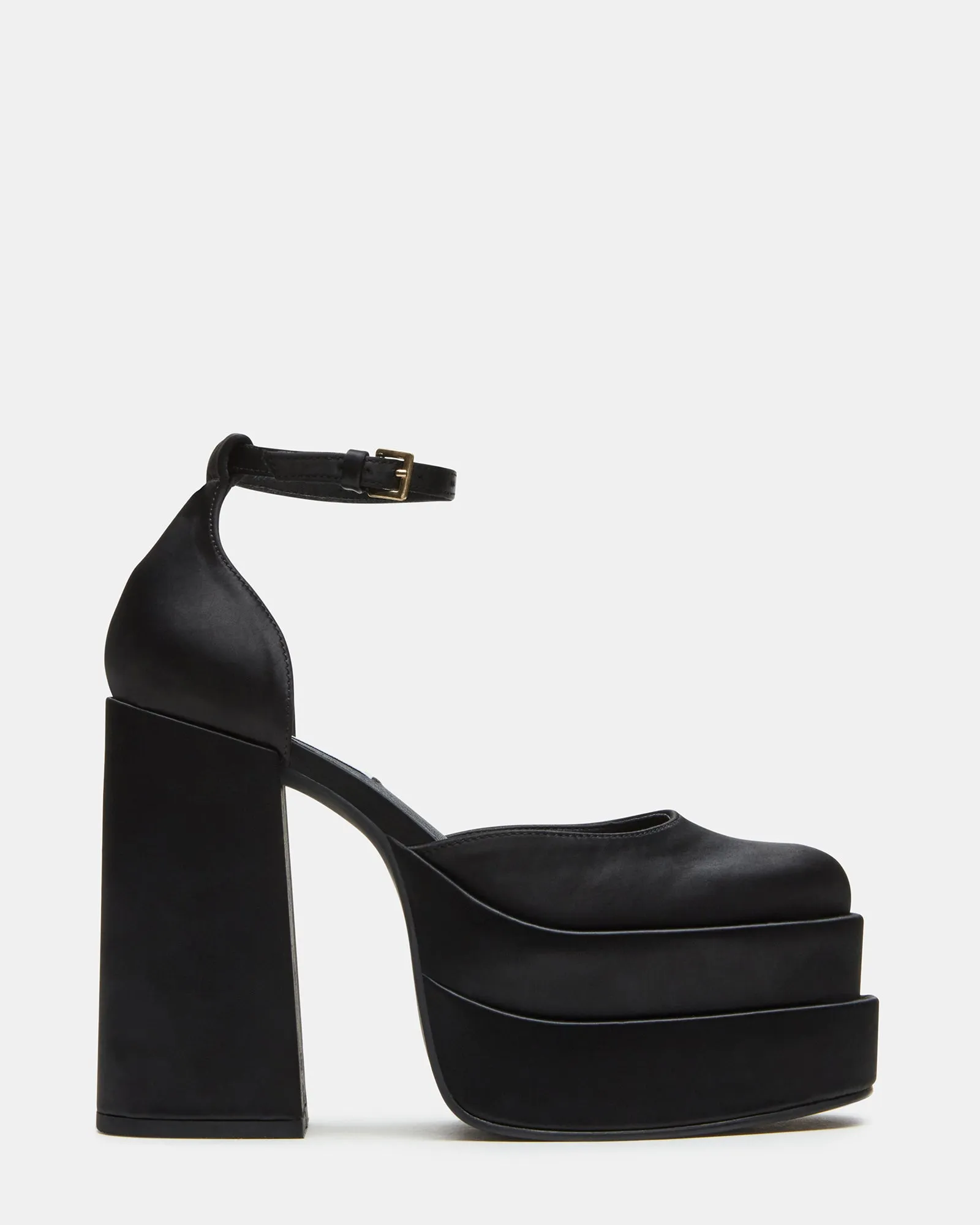 CHARLIZE BLACK SATIN - SM REBOOTED sold by Steve Madden