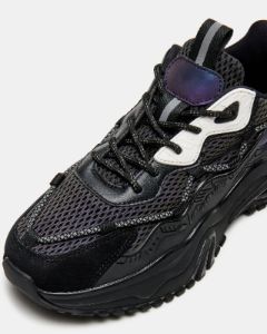 BARIES BLACK/WHITE sold by Steve Madden