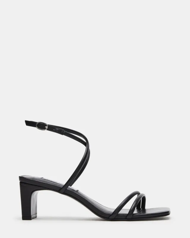 STEFANIA BLACK LEATHER sold by Steve Madden