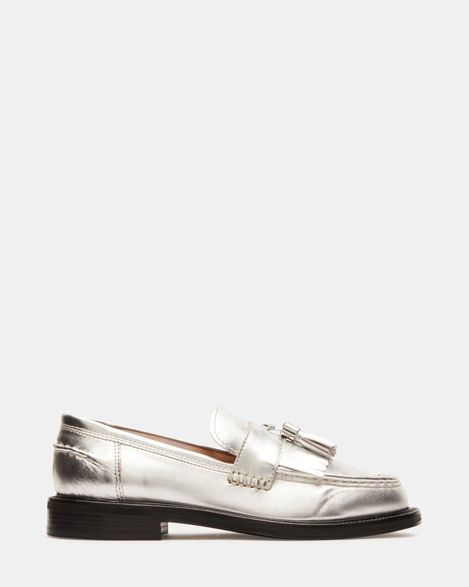 RADCLIFF SILVER LEATHER sold by Steve Madden