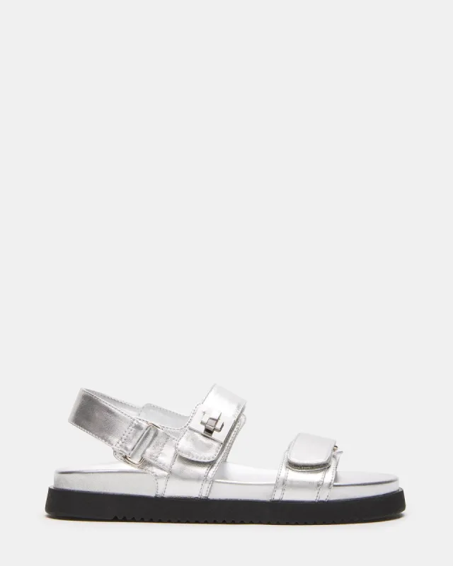 MONA SILVER LEATHER sold by Steve Madden