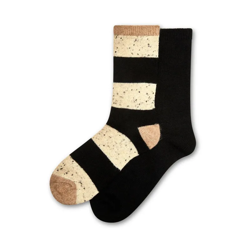 TIPPED STRIPE CREW BLACK MULTI sold by Steve Madden