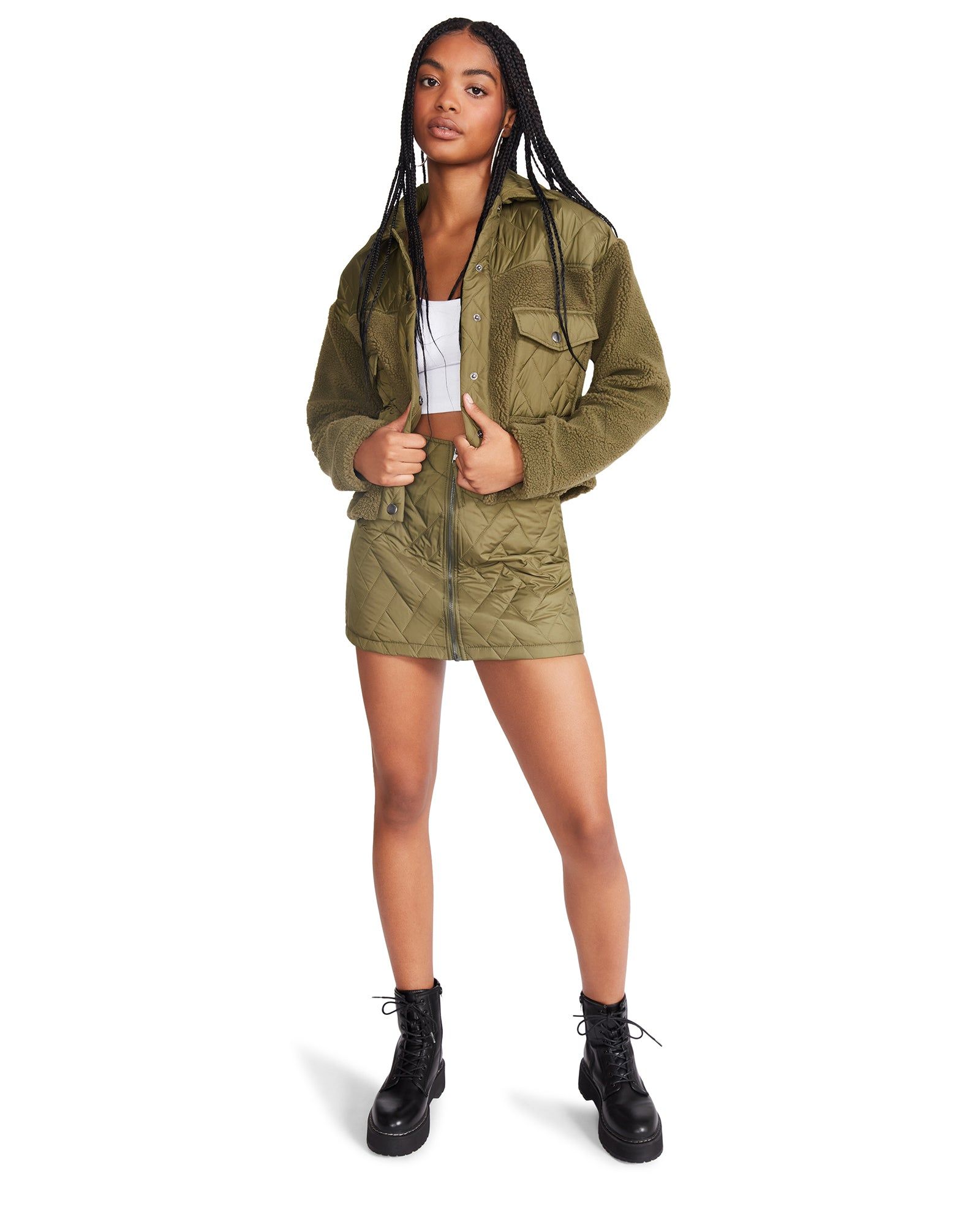 IRIS JACKET OLIVE sold by Steve Madden product image thumbnail 2
