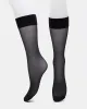 SHEER KNEE HIGH SOCKS BLACK sold by Steve Madden