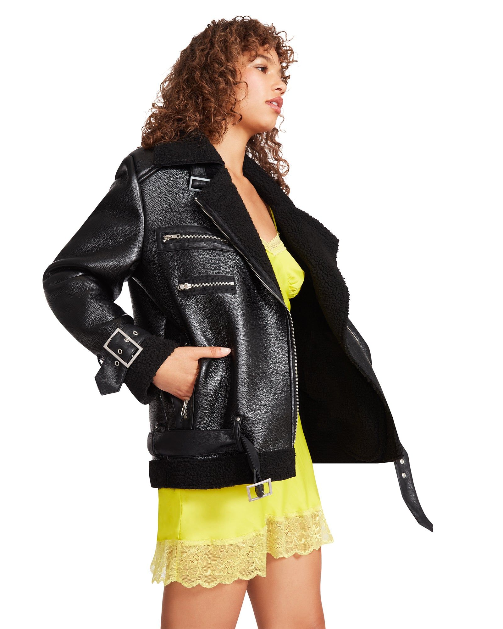 QUINN JACKET BLACK sold by Steve Madden product image thumbnail 5