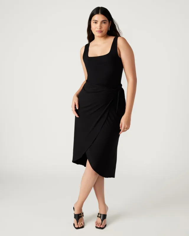 RHEA DRESS BLACK sold by Steve Madden
