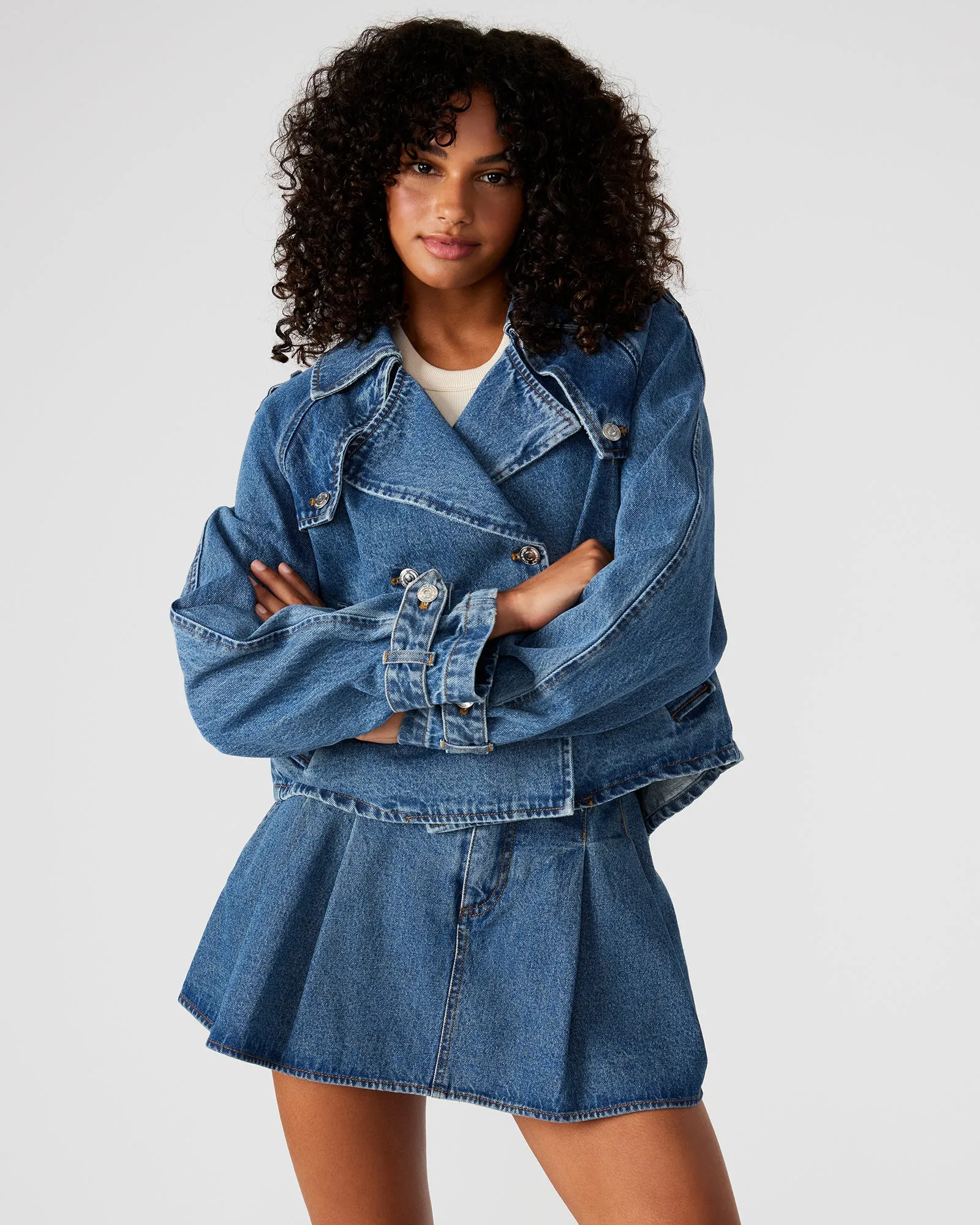 SIRUS DENIM JACKET sold by Steve Madden product image thumbnail 2