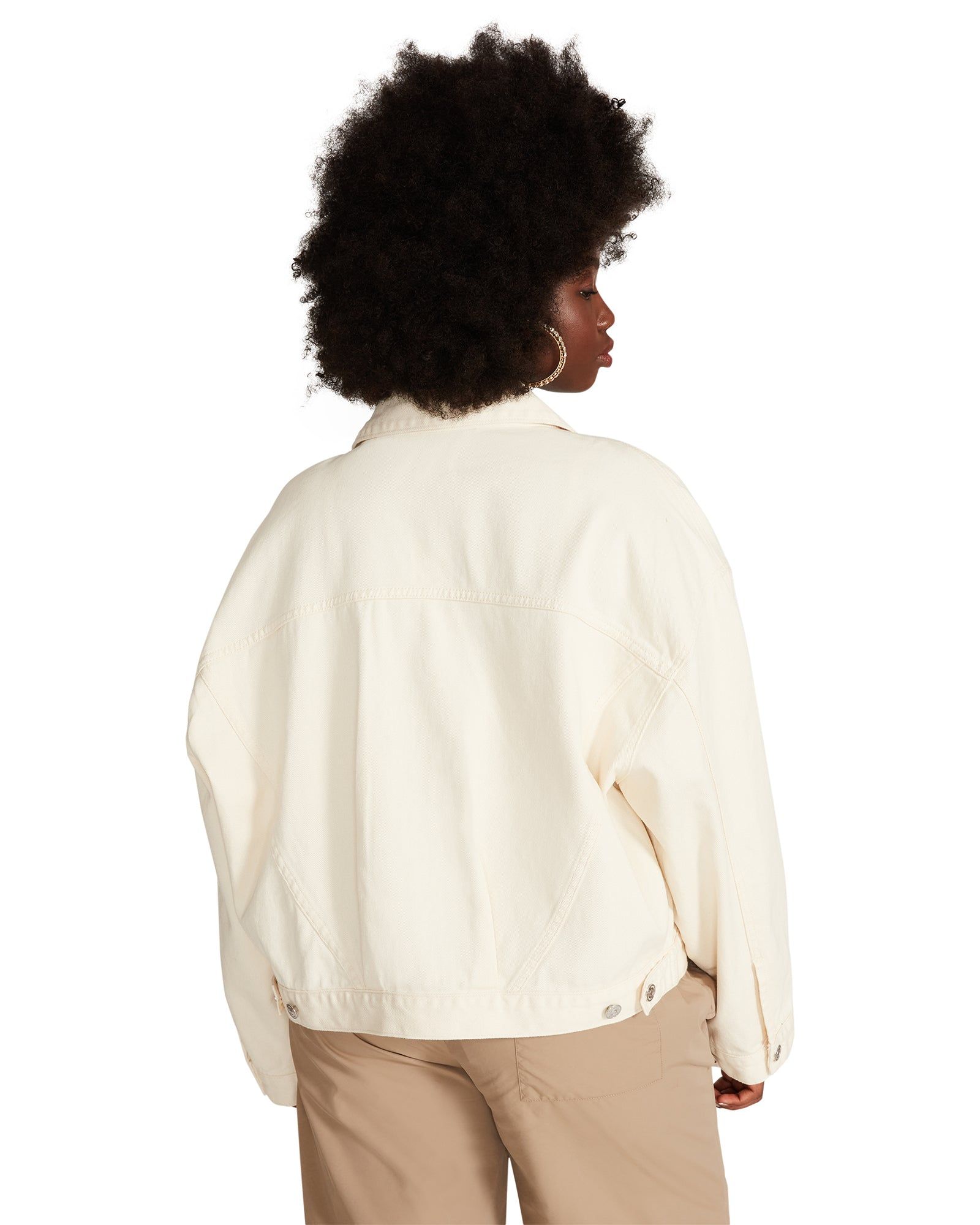 SIENNA DENIM JACKET CREAM sold by Steve Madden product image thumbnail 5