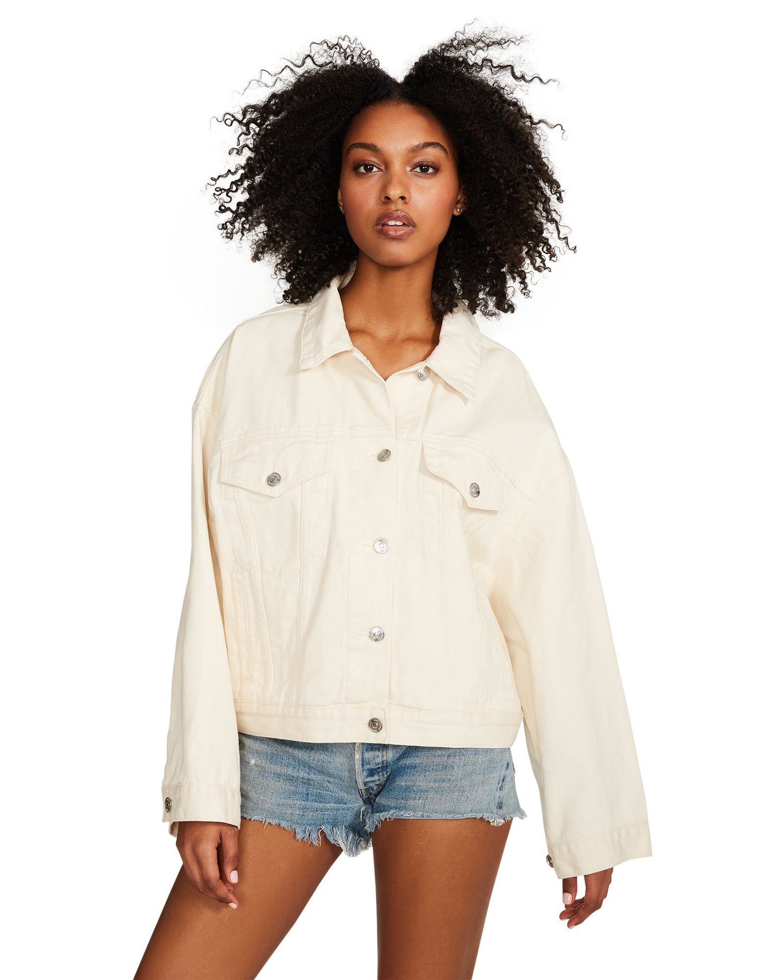 SIENNA DENIM JACKET CREAM sold by Steve Madden product image thumbnail 2
