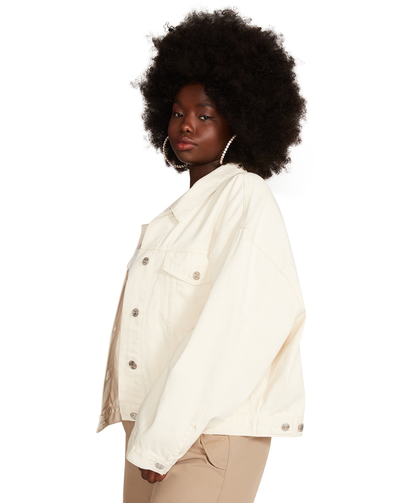 SIENNA DENIM JACKET CREAM sold by Steve Madden product image thumbnail 3