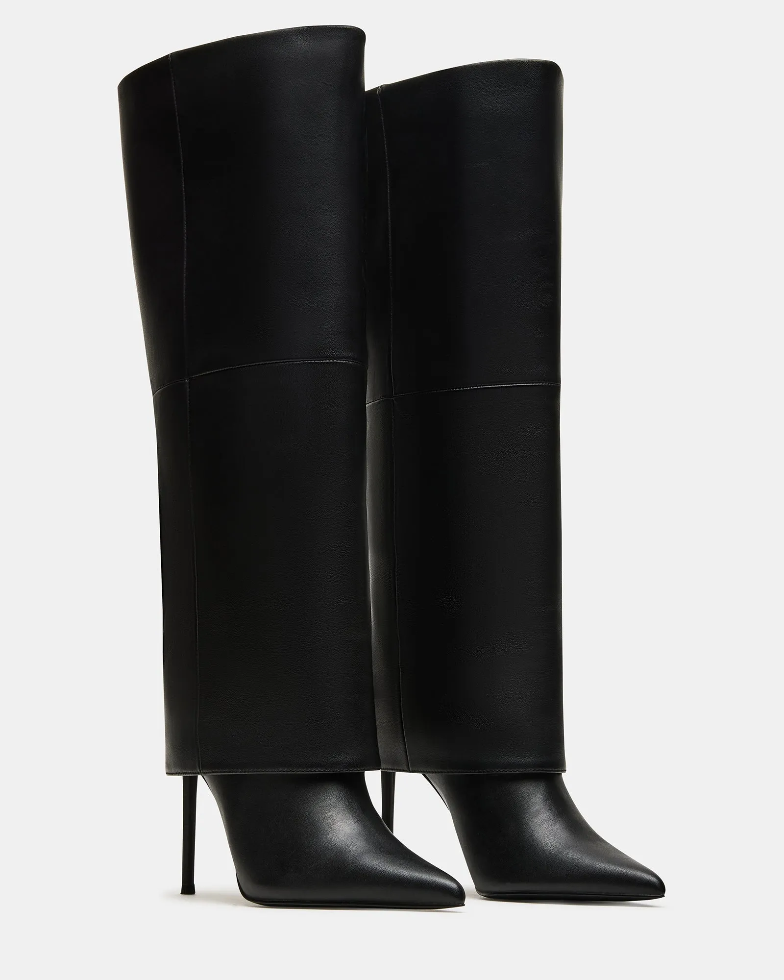 SMITH BLACK LEATHER WIDE CALF sold by Steve Madden product image thumbnail 2