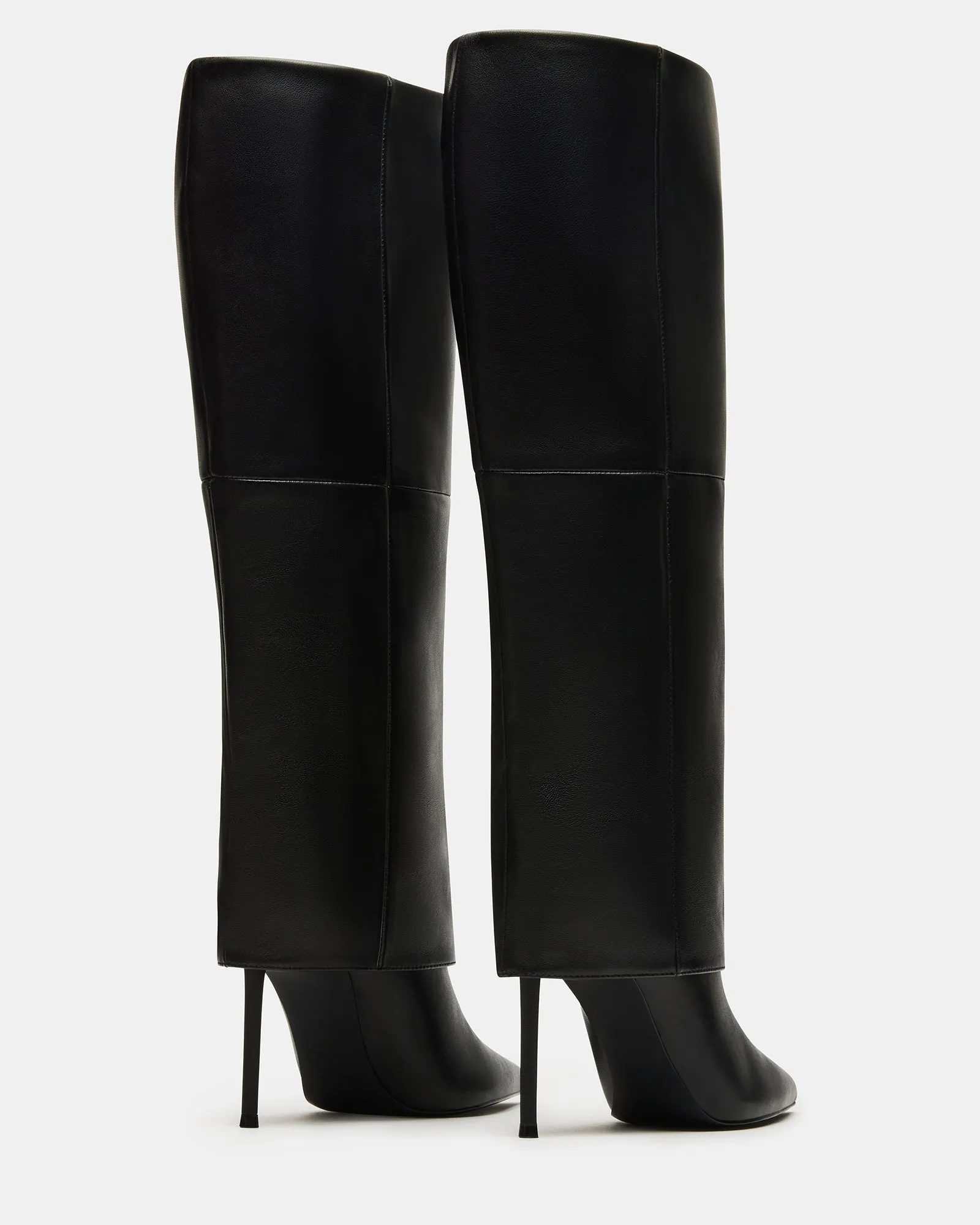 SMITH BLACK LEATHER WIDE CALF sold by Steve Madden product image thumbnail 5