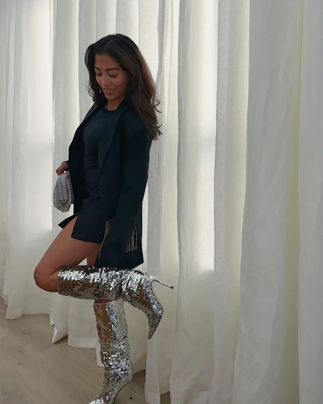 SHOP THE LOOK PANTHER-S + KENDRA BLAZER sold by Steve Madden