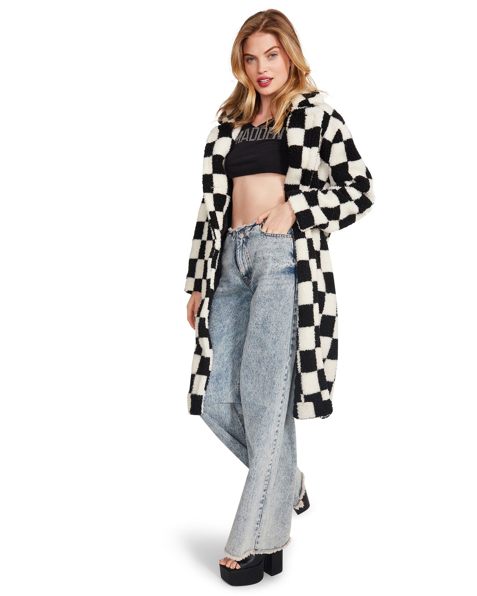 SADIE COAT BLACK sold by Steve Madden product image thumbnail 4