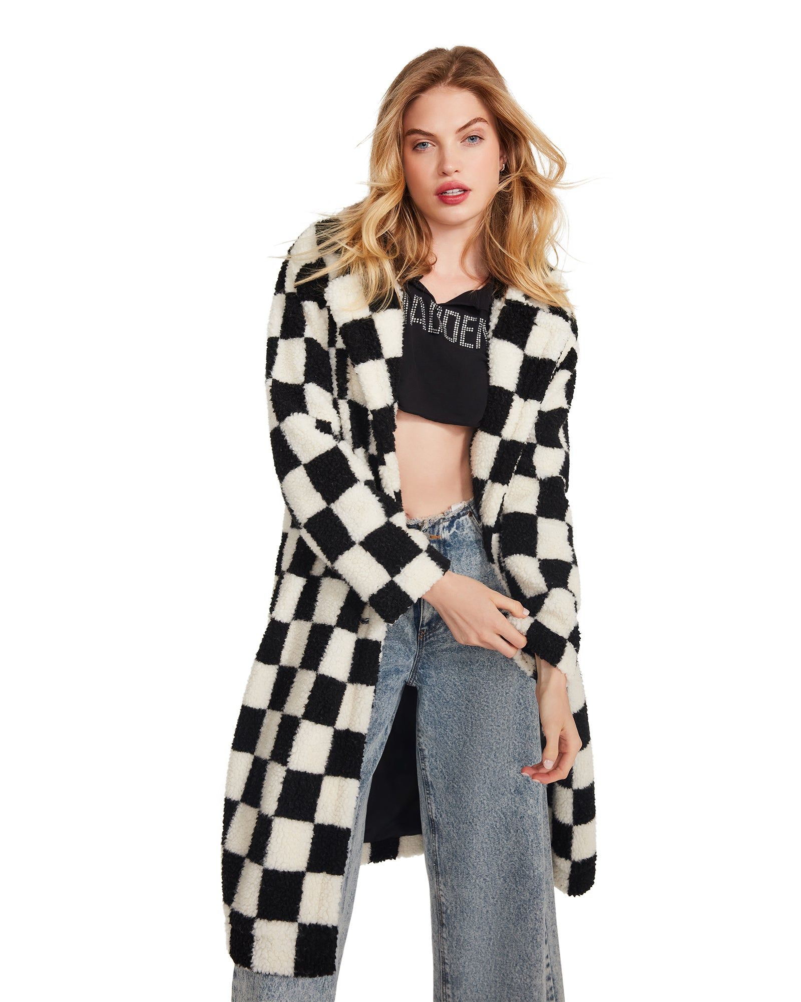 SADIE COAT BLACK sold by Steve Madden product image thumbnail 2