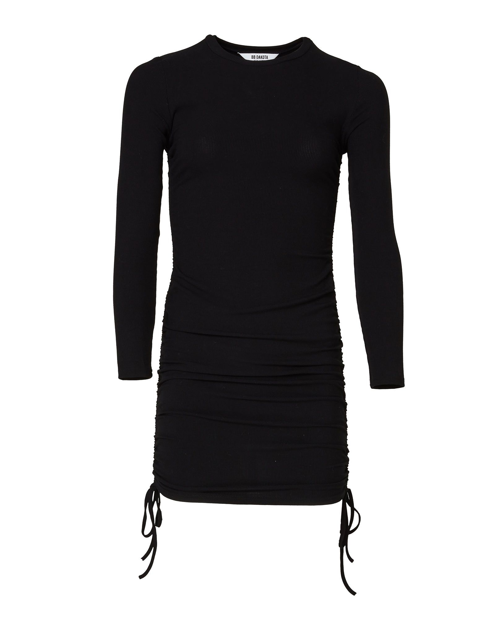 LONG SLEEVE MINI DRESS BLACK sold by Steve Madden product image thumbnail 5