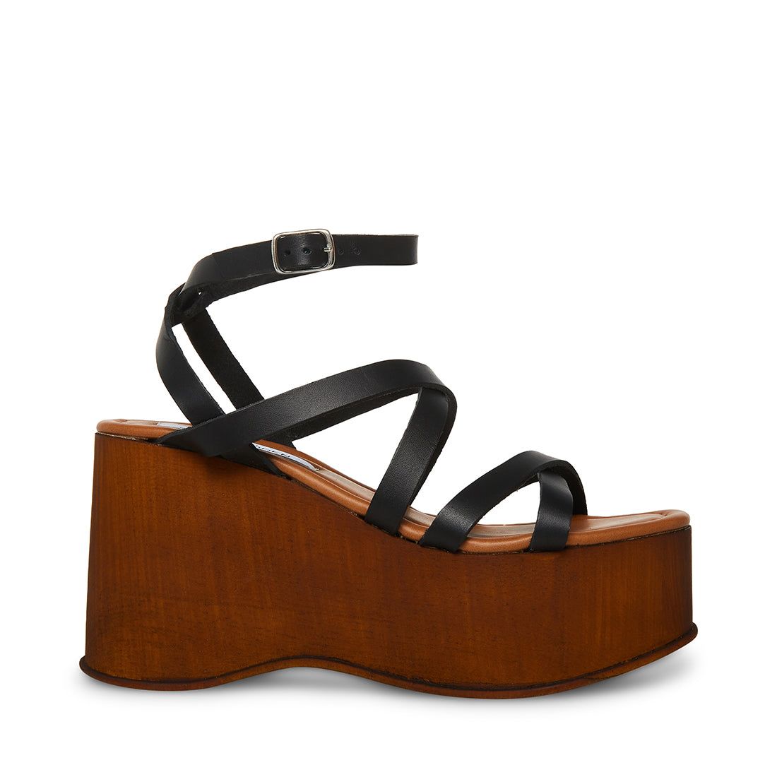 AVRIL BLACK LEATHER sold by Steve Madden