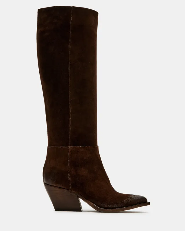 DEVINA BROWN SUEDE sold by Steve Madden
