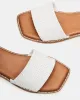 SANDRA WOVEN WHITE LEATHER sold by Steve Madden