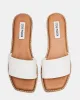 SANDRA WOVEN WHITE LEATHER sold by Steve Madden
