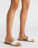 SANDRA WOVEN WHITE LEATHER sold by Steve Madden