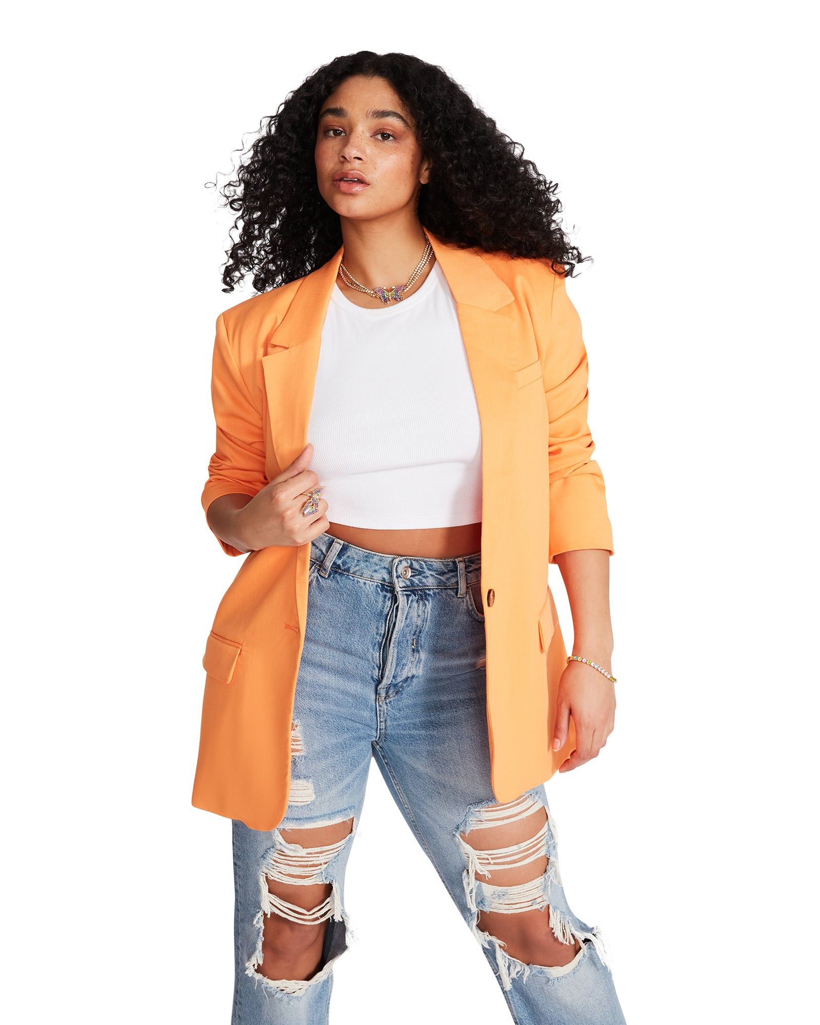 KAIRA BLAZER ORANGE sold by Steve Madden product image thumbnail 2