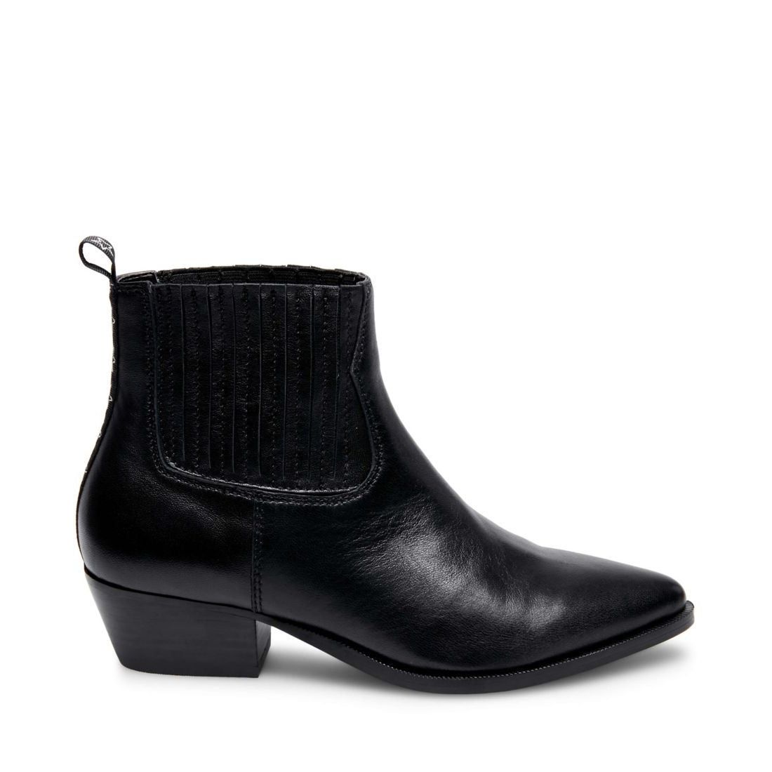 WESTIE BLACK LEATHER sold by Steve Madden