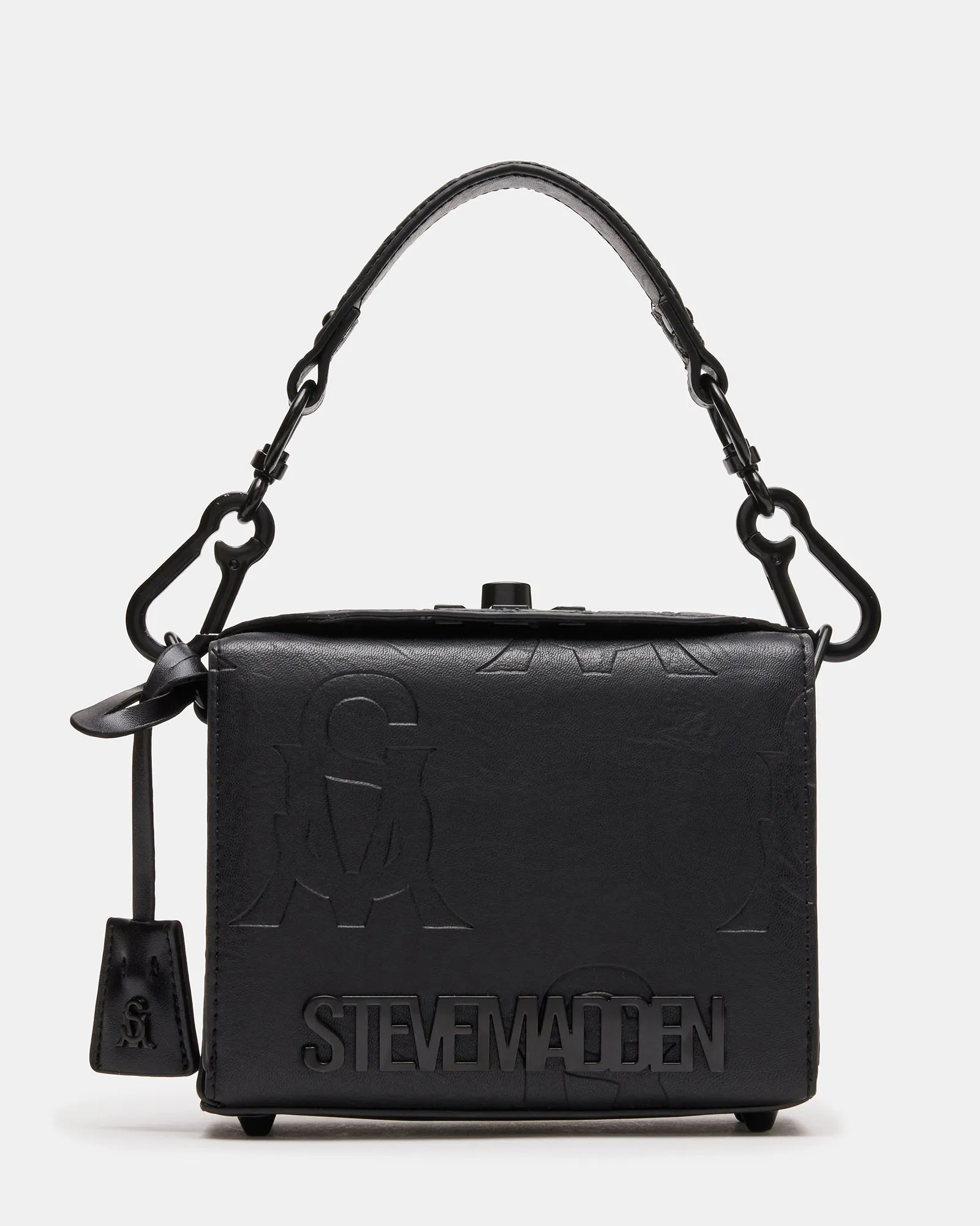 送関込☆STEVE MADDEN ロゴレザー ハンドバッグ 最新のスティーブ・マデン・ウィメンズバッグを購入してみて