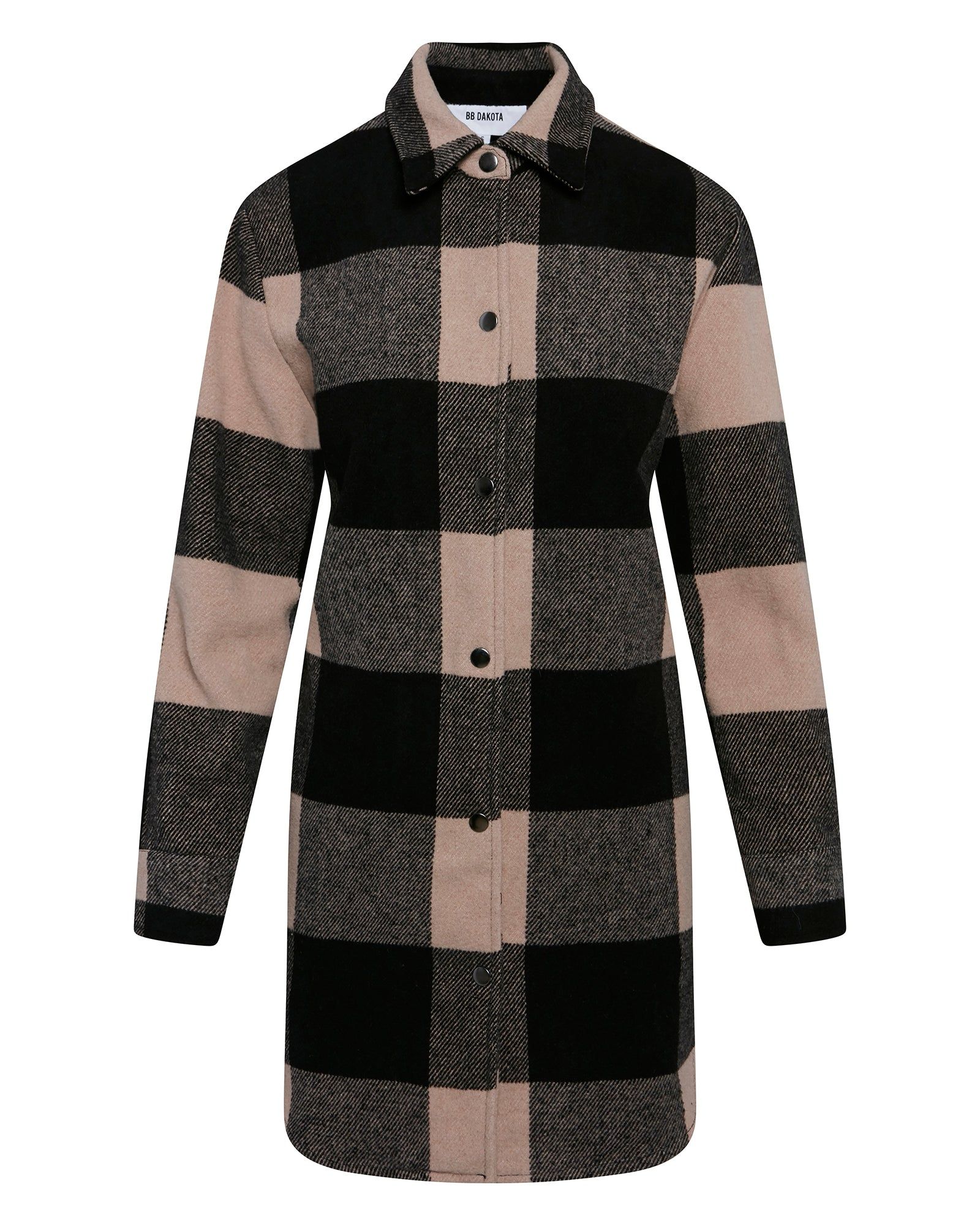 ELDRIDGE PLAID COAT LT TAUPE sold by Steve Madden product image thumbnail 5