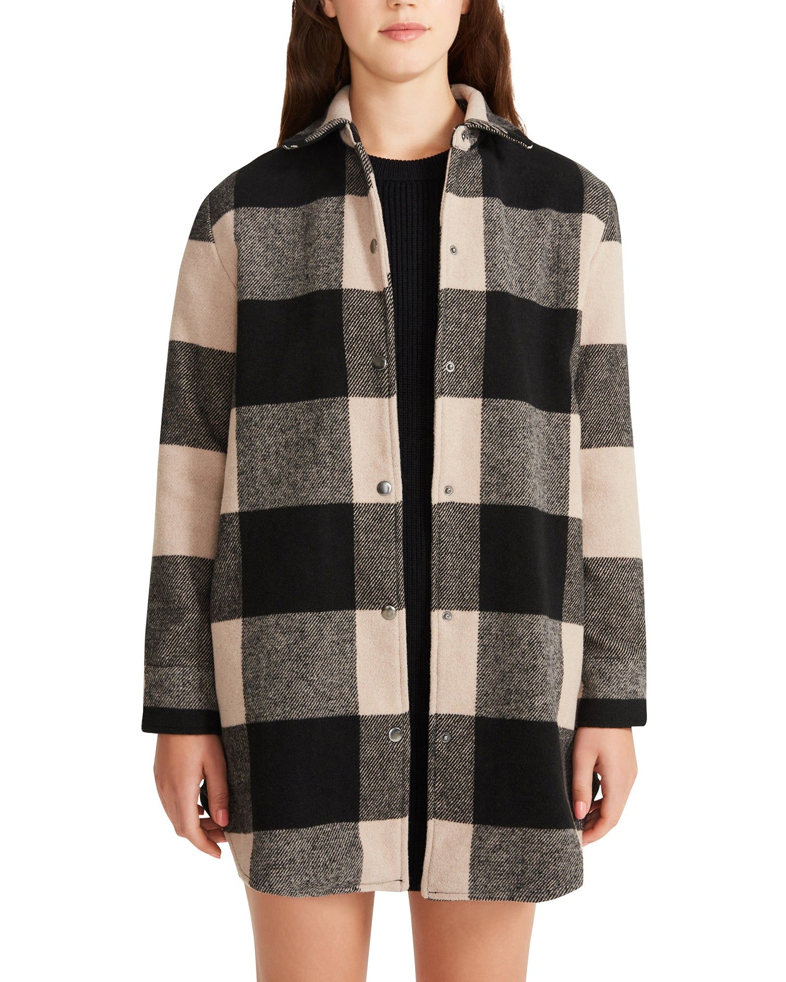 ELDRIDGE PLAID COAT LT TAUPE sold by Steve Madden product image thumbnail 2