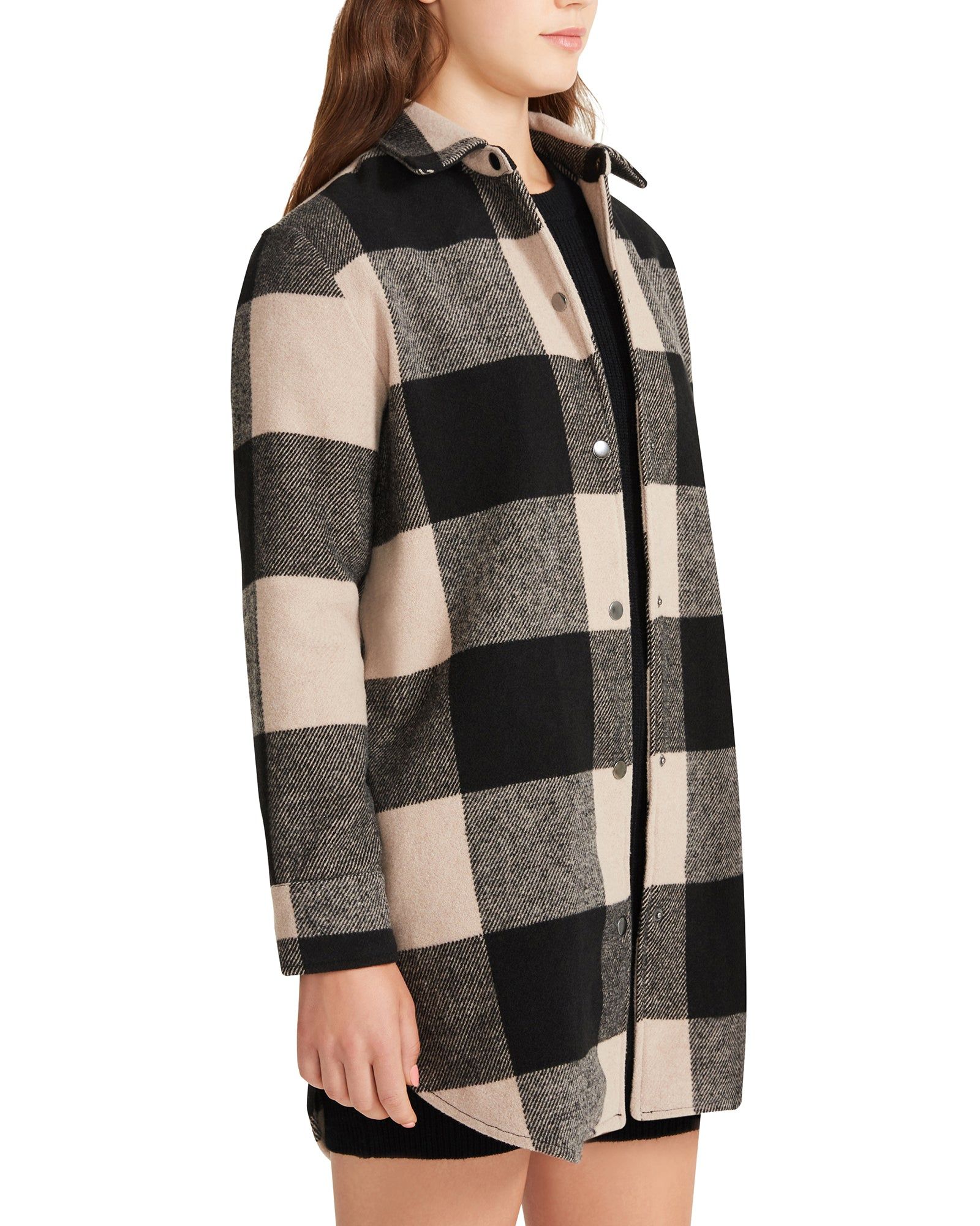 ELDRIDGE PLAID COAT LT TAUPE sold by Steve Madden product image thumbnail 3