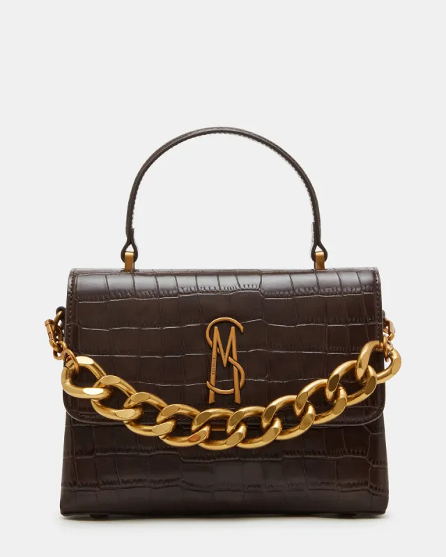 WORSH CROCODILE BAG CHOCOLATE sold by Steve Madden