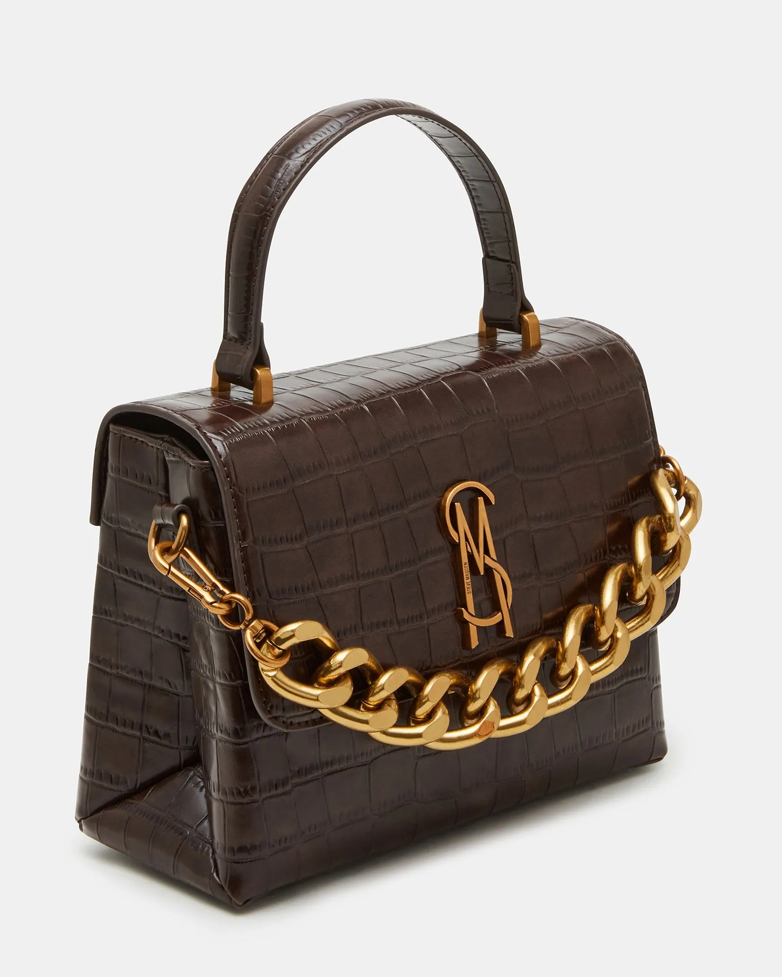 WORSH CROCODILE BAG CHOCOLATE sold by Steve Madden product image thumbnail 4