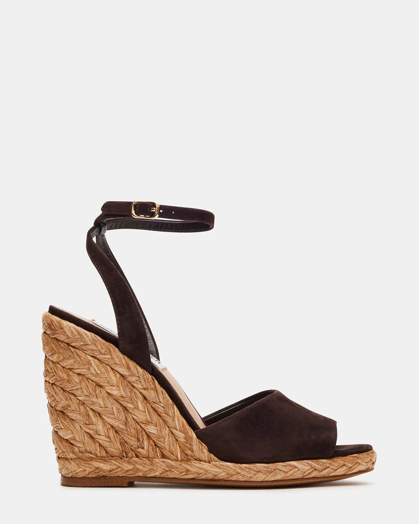 IMPRESS CHOCOLATE BROWN SUEDE sold by Steve Madden