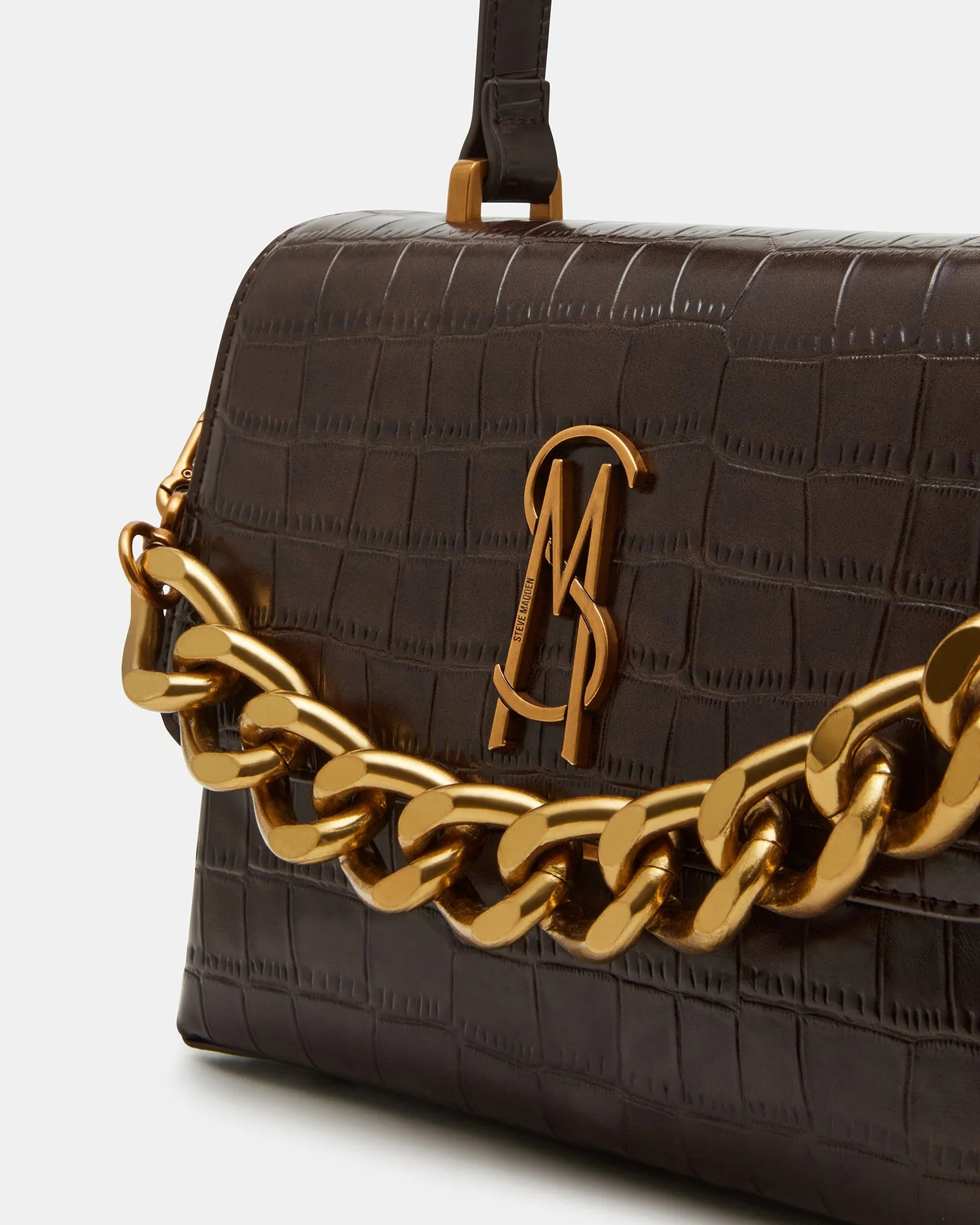 WORSH CROCODILE BAG CHOCOLATE sold by Steve Madden product image thumbnail 3