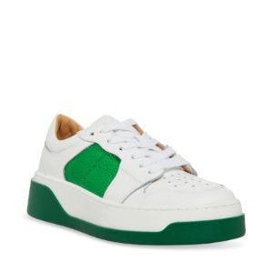 JOEY WHITE/GREEN sold by Steve Madden
