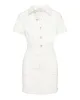 DENIM BUTTON UP DRESS WHITE - SM REBOOTED sold by Steve Madden