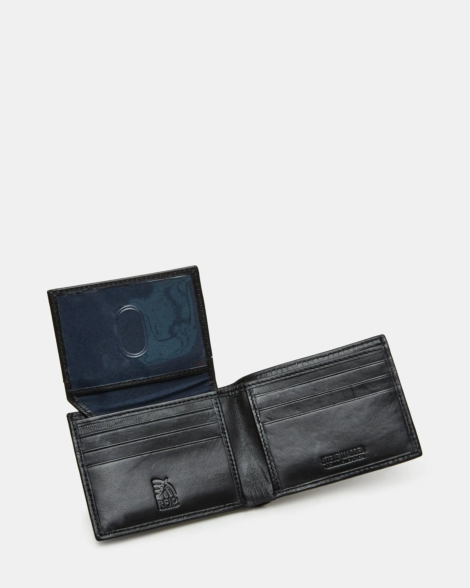 MEN'S BIFOLD LEATHER WALLET BLACK sold by Steve Madden product image thumbnail 3
