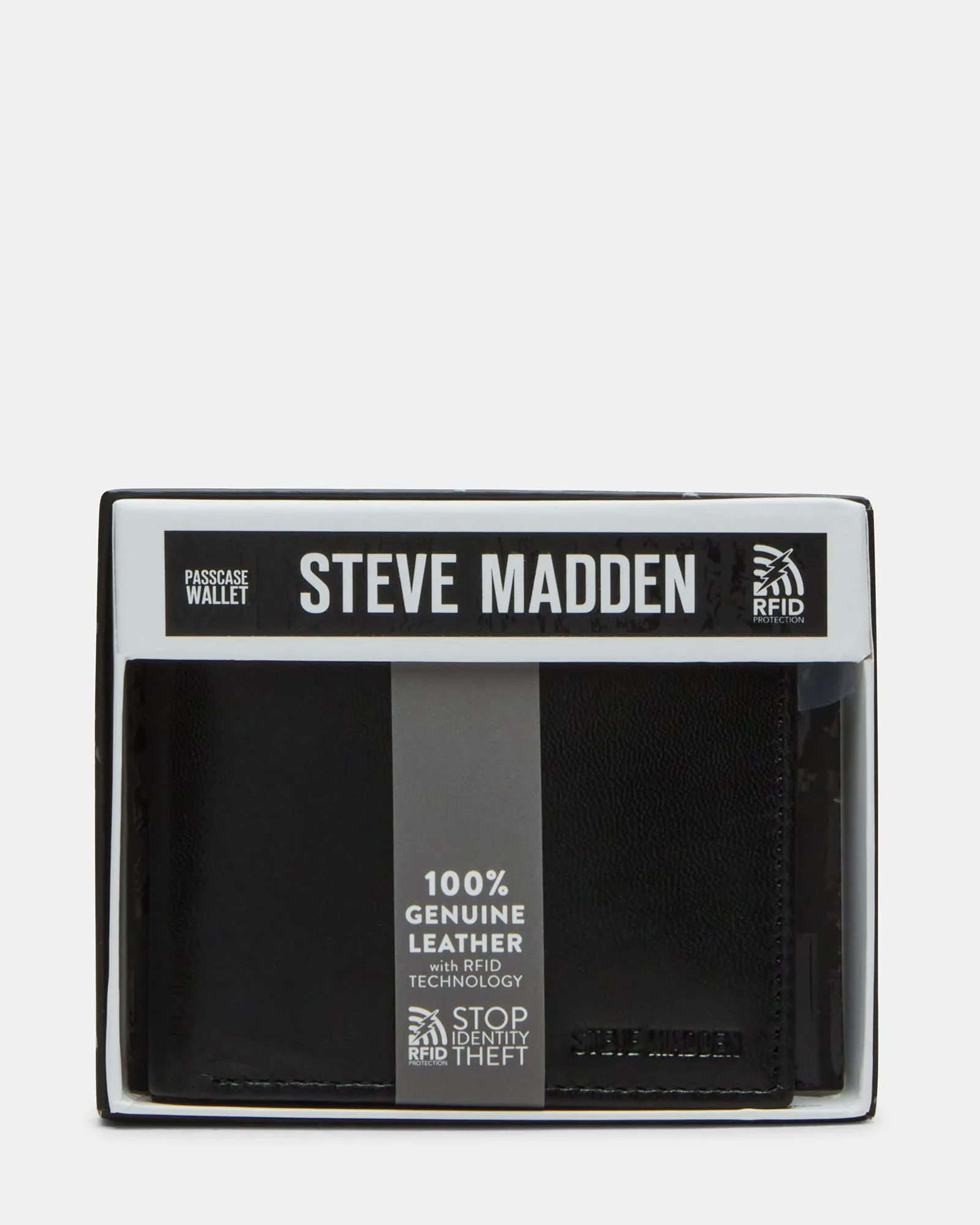 MEN'S BIFOLD LEATHER WALLET BLACK sold by Steve Madden product image thumbnail 5