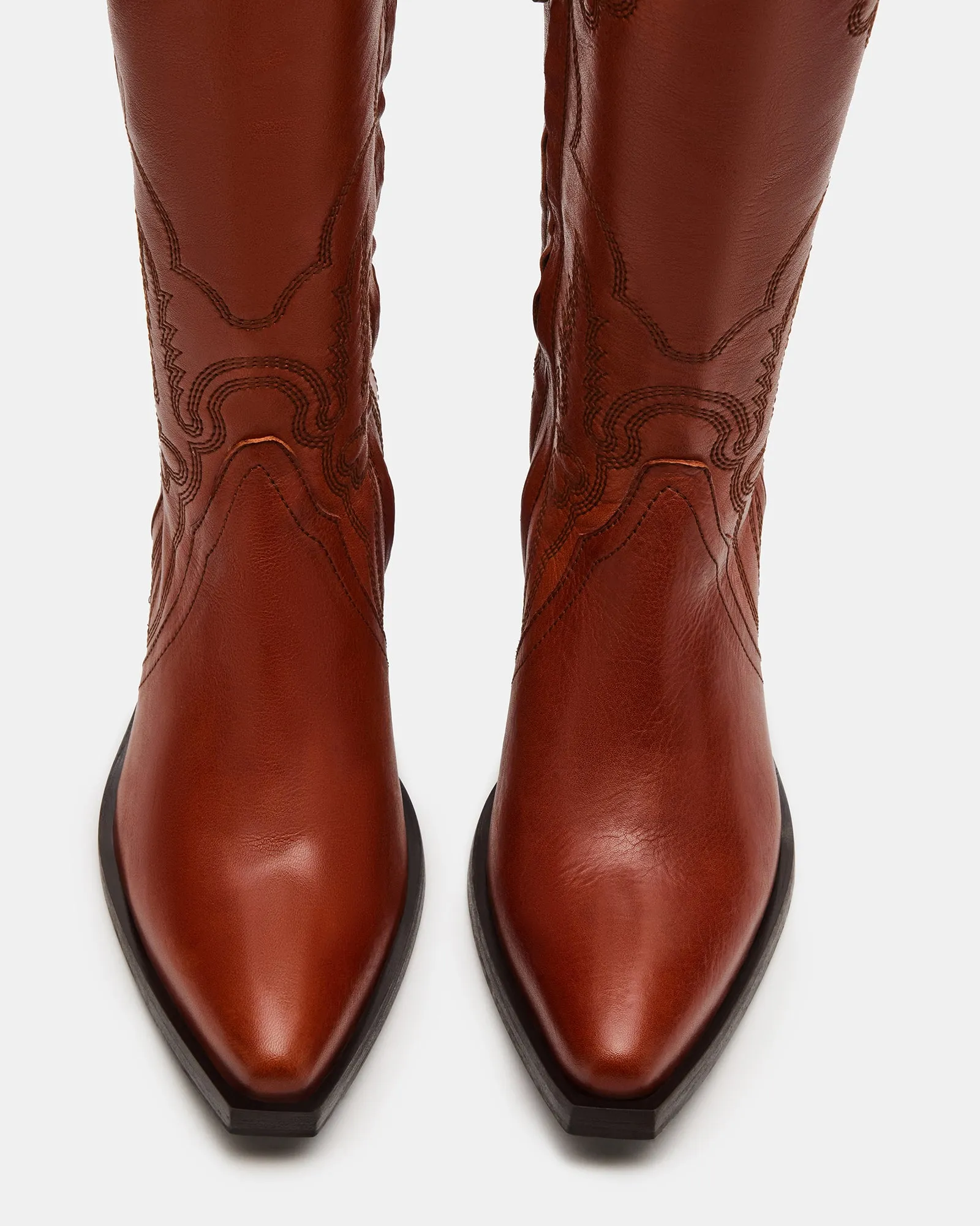 SALOON COGNAC LEATHER sold by Steve Madden product image thumbnail 4