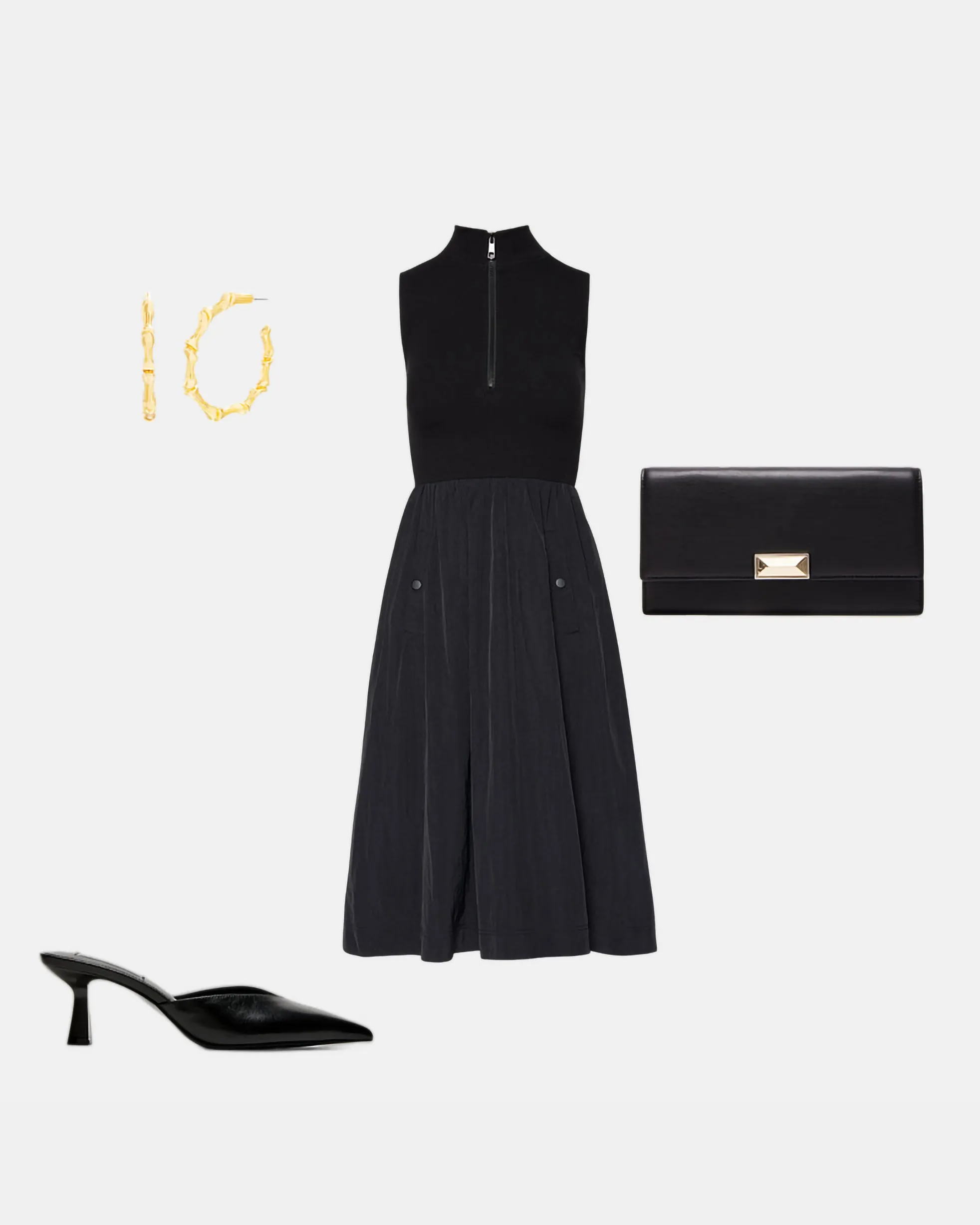 SHOP THE LOOK BERLIN DRESS + MOD + MODEL BAG sold by Steve Madden