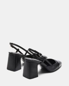 BECKA BLACK LEATHER sold by Steve Madden
